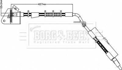 BBH8209 BORG & BECK Тормозной шланг