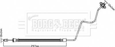 BBH8320 BORG & BECK Тормозной шланг