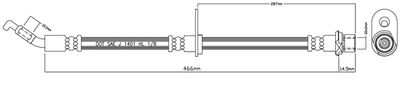 VBH1122 MOTAQUIP Тормозной шланг