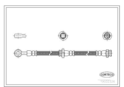 19032326 CORTECO Тормозной шланг