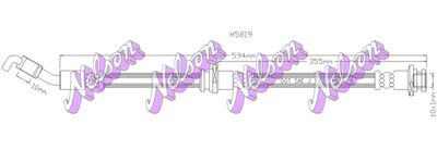 H5819 KAWE Тормозной шланг