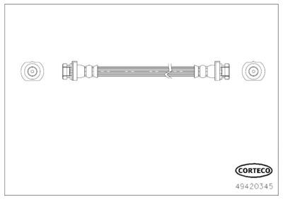 49420345 CORTECO Тормозной шланг