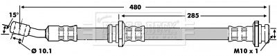 BBH6820 BORG & BECK Тормозной шланг