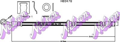 H8347Q KAWE Тормозной шланг