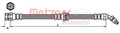 4110438 METZGER Тормозной шланг