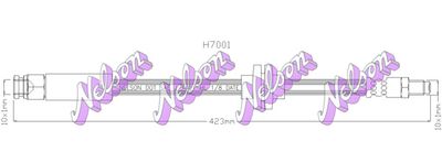 H7001 KAWE Тормозной шланг