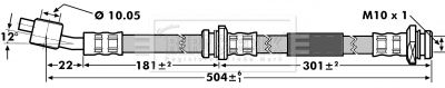 BBH7144 BORG & BECK Тормозной шланг