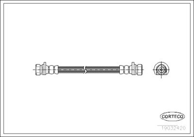 19032420 CORTECO Тормозной шланг