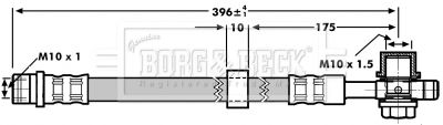 BBH7185 BORG & BECK Тормозной шланг