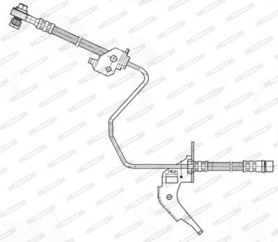 FHY2605 FERODO Тормозной шланг