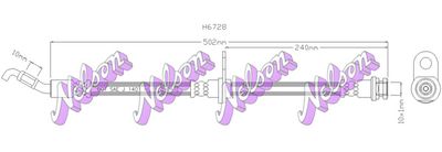 H6728 KAWE Тормозной шланг