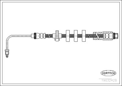 19032428 CORTECO Тормозной шланг