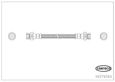 49379389 CORTECO Тормозной шланг