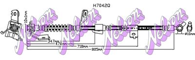 H7042Q KAWE Тормозной шланг