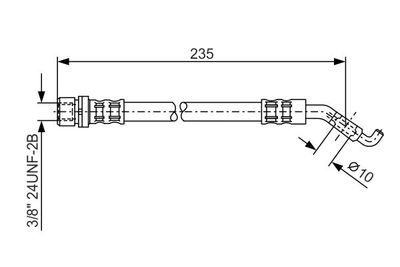 1987476207 BOSCH Тормозной шланг