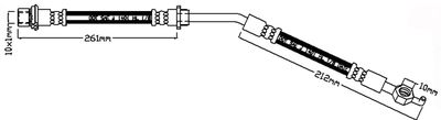 JBH1231R JURATEK Тормозной шланг