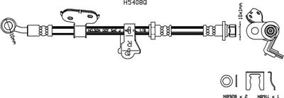 H5408Q KAWE Тормозной шланг