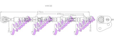 H4430 KAWE Тормозной шланг