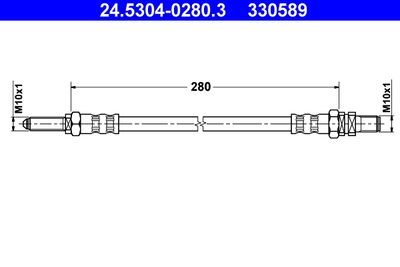 24530402803 ATE Тормозной шланг