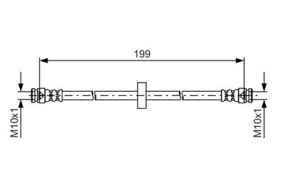 1987481607 BOSCH Тормозной шланг