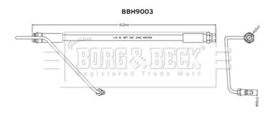 BBH9003 BORG & BECK Тормозной шланг