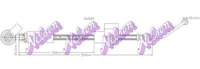 H6584 KAWE Тормозной шланг