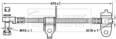 BBH6996 BORG & BECK Тормозной шланг