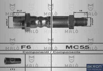 80336 AKRON-MALÒ Тормозной шланг