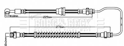 BBH8134 BORG & BECK Тормозной шланг