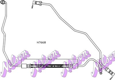 H7668 KAWE Тормозной шланг