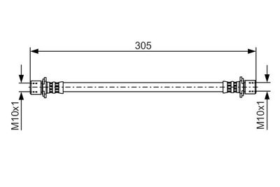 1987481355 BOSCH Тормозной шланг