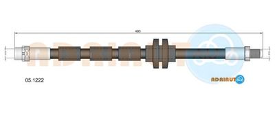 051222 ADRIAUTO Тормозной шланг