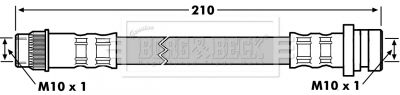 BBH7176 BORG & BECK Тормозной шланг