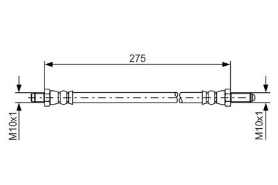 1987476124 BOSCH Тормозной шланг