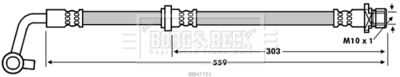 BBH7751 BORG & BECK Тормозной шланг