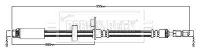 BBH8822 BORG & BECK Тормозной шланг