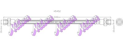 H5452 KAWE Тормозной шланг