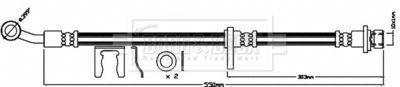 BBH8230 BORG & BECK Тормозной шланг