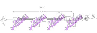 H6147 KAWE Тормозной шланг