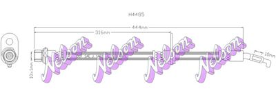 H4485 KAWE Тормозной шланг