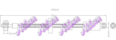 H5661Q KAWE Тормозной шланг