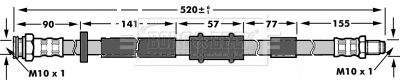 BBH6957 BORG & BECK Тормозной шланг