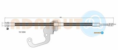 101224 ADRIAUTO Тормозной шланг
