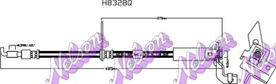 H8328Q KAWE Тормозной шланг