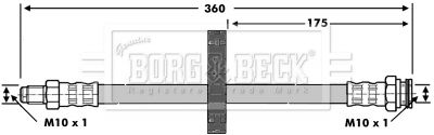 BBH6777 BORG & BECK Тормозной шланг