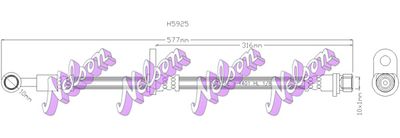 H5925 KAWE Тормозной шланг