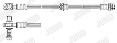 172702J JURID Тормозной шланг