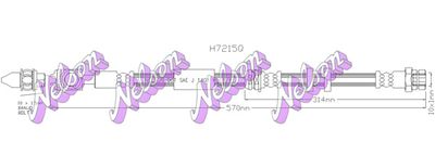 H7215Q KAWE Тормозной шланг