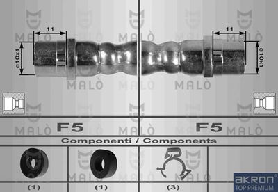 8974 AKRON-MALÒ Тормозной шланг