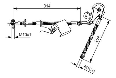 1987481470 BOSCH Тормозной шланг